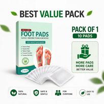 SELARKA ENTERPRISE Mild Care Detox Foot Patches for Weight Loss & Toxin Removal – Natural Ginger Herbal Foot Pads for Better Sleep, Deep Cleansing white