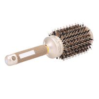 Large Round Brush for Woman Blow Drying Hair Brush with Antistatic Bristles for Hair Styling  Grooming Tool black