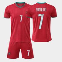 2026 Portugalijos namų futbolo apranga Vyriška greitai džiūstanti futbolo marškinėliai ilgomis ir trumpomis rankovėmis Kids 26 145-150CM