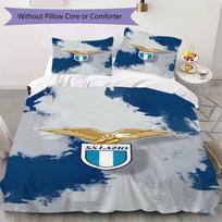 Lazio Pattern Bedding,Quilt Set Quilt Cover Pillowcase Home Birthday Gift(1 * duvet cover + 2 * pillowcase, without core)_lx 135x200cm white