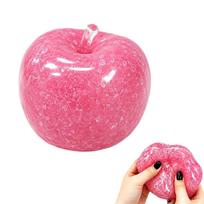 New Apple Slushie Squishy Fidget Toy Crunchy Moldable Non-Bounce Sensory Stress Reliever Medium Grip Strength Slow Rising Gift rožinė