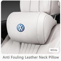 Automobilinės kėdutės kaklo pagalvėlė, atminties putų galvos atrama, aksesuaras Volkswagen VW ASJHJD7 Polo Golf GTI CC Tiguan Arteon Passat Jetta Touareg ID.3 white
