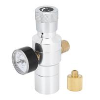 CO2 Regulator Mini Homemade Beer Soda Water Making Tool Aluminium MFL 3 8‑Inch 0‑150PSI white