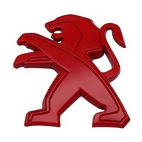 Metalinis automobilio priekinio variklio dangčio emblema, galinės bagažinės ženklelis, išorė Peugeot 106 107 206 301 306 307 308 407 508 2008 4008 5008 7.1x8.1cm