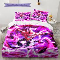 Dragon Ball Majin Buu Duvet Cover Comfortable Soft, Children Bedding Gift Set, Extra Large Various Sizes-HE12 EU Single 135*200cm/53x79in 3pcs purple