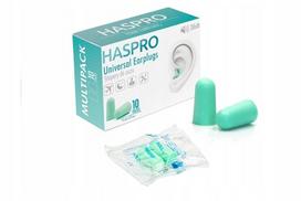 Haspro minkšti ausų kamštukai, 10 porų (38dB), žali