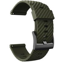 Dirželis Suunto 7/Suunto 9, apyrankė Suunto 9 Baro/9 Spartan/9 GPS, minkštas silikoninis sportinio laikrodžio dirželis, pakaitinis dirželis 24mm armijos žalia spalva
