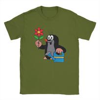 Mažasis kurmis T-shirt Vasariniai Harajuku T-shirt'ai Vyriški Medvilniniai Apvaliu Kaklu Oversized Marškinėliai Trumpomis Rankovėmis Juokingi T-shirt'ai 2XL black
