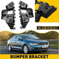 Fits 2011 2014 VW Jetta Front Bumper Retainer Support Brackets Spacer Set Pair black