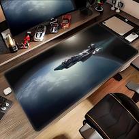 Star Citizen žaidimų pelės kilimėlis Mousepad Mause Pad Anime kilimas xxxl pelės kilimėlis Žaidėjui HYBXAXC stalo kilimėlis Dideli kompiuterio žaidėjo priedai 800x400x2mm gray
