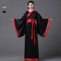 Hanfu Kostiumai Vyrams ir Moterims: Tradicinė apranga ceremonijoms, pasirodymams ir Kinijos kultūros studijoms XXXL height [180-185] red