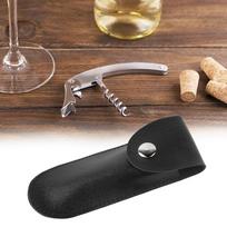 PU Leather Wine Tool Pouch Pouch Bag Design Bottle Opener Sheath  Bartenders juoda