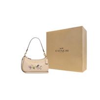 COACH Peanuts Snoopy Bendradarbiavimas Teri Pebble Karvės Odinė Pečių Rankinė, Rankinė, Pečių Rankinė Moteriška Dramblio Kaulo Baltumo CE861-IMOQY One Size 2 beige