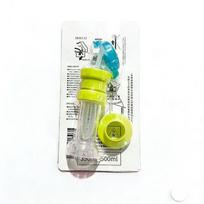 Water Bottle Straw Adapter Leak‑Proof Universal Cap For Glass Plastic Bottles Portable Travel Road Trip Drink Accessory yellow