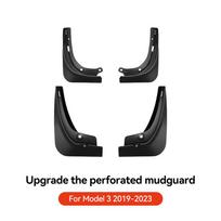 YZ For Tesla Model 3 Highland Model Y Juniper 2021-2026 Front and Rear Dedicated TPE Mudguard Car Accessories black