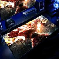 Large Black Anime Mouse Pad Attack on Titan Desk Mat Gamer Computer Mousepad Gaming Laptop Keyboard Mouse Mats Anti-slip Carpet 30cmx60cm brown