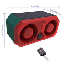 Infrared Solar Alarm: Sound & Light Anti-Theft Siren with Remote Control & Human Detection