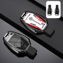 Metalinis Rališkas Dizainas Raktų Dėklas Dangtelis Korpusas Mercedes Benz A B G R Klasėms GLA GLK W176 W204 W251 W463 Automobilio Aksesuarai black