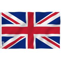 Anley Fly Breeze 3x5 Foot United Kingdom UK Flag - British National Flag 60x90cm blue