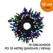 Lauko ir vidaus girlianda (LED lemputės) 100 m PROLED RGB