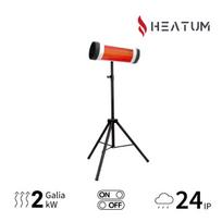 Infrared šildytuvas Heatum H2000 OPTIM su trikoju stovu