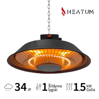 Pakabinamas šildytuvas Heatum H1500 AURA