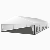 Proginė palapinė modulinis baltas paviljonas (200 m2)
