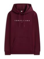 Tommy Jeans Megztinis be užsegimo baklažano spalva / balta