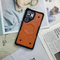 Prabangus Armor Magsafe smūgiams atsparus dėklas, skirtas Samsung Galaxy S25 Ultra S23 S23Plus S24 S24PLUS S24 UAG magnetinis dangtelis, apsaugantis nuo kritimo for samsung S23 oranžinė