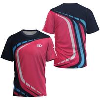 2025 Summer table tennis travel Men's T-shirt, badminton top, quick-drying high-performance summer comfortable and cool T-shirt 6XL pink