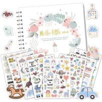 Pasidaryk pats kūdikio atminimo knygos rinkinys Ranka rašomas kūdikio augimo žurnalas ir atminties daiktas pirmiems metams Nuotraukų albumas Scrapbooking reikmenys white