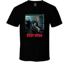 The Sopranos Tv Show Tee American Crime Drama Television Series T Shirt Unisex T-Shirt XL black