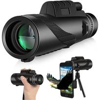 Monocular Telescope 80X100 High Powered with Smartphone Adapter Tripod for Adults Monocular, Stargazing Hunting, Wildlife Bird Watching juoda