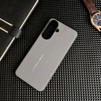 For Samsung Galaxy A57 Case Luxury PU Silicone Leather Cover For Samsung Galaxy A57 5G Fashion Simple Shell Shockproof Galaxy A57 pilka spalva