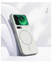 For Xiaomi Mi 17 Pro Max Case Hard Silicone Skin Magnetic Wireless Charging Protective Back Cover For Xiaomi Mi 17Pro Max Shell Xiaomi 17 pro max balta