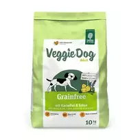 Green Petfood VeggieDog Grainfree begrūdis sausas pašaras šunims su bulvėm ir žirniais, 10 kg