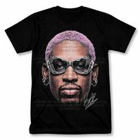 Dennis Rodman Purple Hair Rodzilla 90's Graphic T Shirt Vintage Style Tee XL gray