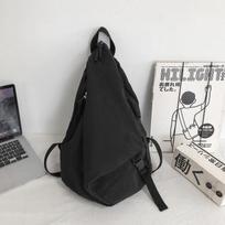 Schoolbag Japanese niche backpack lazy wandering style college student high school student schoolbag Japanese no waterproof casual canvas day juoda