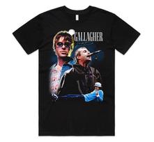 Liam Gallagher Homage T-shirt Top Retro Vintage UK EU Tour 2025 Merch Liam XL gray