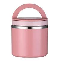 Stainless Steel Food Jar Insulated Lunch Box, Container with Foldable Handle for Hot Storage Soup And Meals, 630ml/1000ml Portable Leakproof Bento Box Small mėlyna