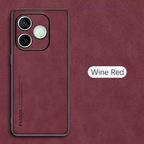 600 Pro Case Sheepskin Leather Funda For Honor 600Pro Honor600Pro Honor600 Pro 5G VKP-NX9 Camera Shockproof Cover Coque Bumper For Honor 600 Pro black
