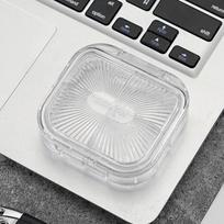 1Pc Small Medicine Box Portable Sub-packaged Pills, Tablet Box with Three Meals A Day Mini Medicine Sealed Moisture-proof gray