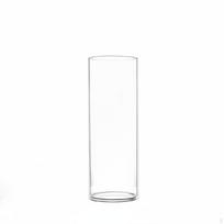 Modernus minimalistinis stiklinis vaza, cilindrinis skaidrus gėlių indas, stalviršio dekoras svetainei 8cm*20cm
