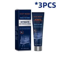 East Moon Men Hair Removal Cream Intimate Areas Painless Removal Reduce Redness Non Irritating Permanent Body Beard Hair Remover