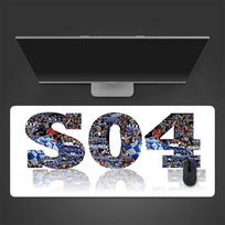 S04 Mouse Pad, Large Gaming Desk Mat, Non-slip XXL Mousepad for Laptop & Tablet, Mini PC Playmat with Stitched Edges 30cmx60cm(11.8x23.6inch) gray