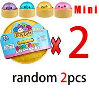 Mini 1-24 vnt. Blizgantys koldūnai Blizgantys koldūnai Minkštas žaislas su dėžute Koldūnai Sensorinis gniuždymo žaislas Streso mažinimui