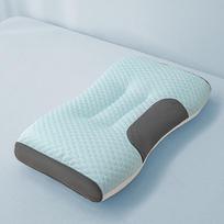 New Cool Fabric 48X74CM Cervical Orthopedic Neck Pillow Help Protect Neck Household SPA Massage Pillow for Sleeping 48x74cm gray