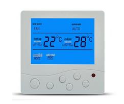 Modbus RTU485 Centrinis valdymo pultas LCD termostatas ventiliatoriaus gyvatuko oro kondicionieriui blue
