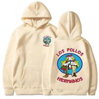 Breaking Bad Hoodie Los Pollos Hermanos Chicken Brothers Spausdinti Tracksuit Vyrai Moterų Mada Rudens Žiemos Fleece Laisvas Megztinis 3XL chaki