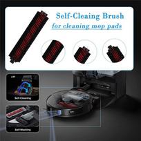 A65T-For Roborock S8 Pro Ultra Robot Vacuum Cleaner Parts Dust Bag Main Side Brush Hepa Filter Mop Pad Accessories black